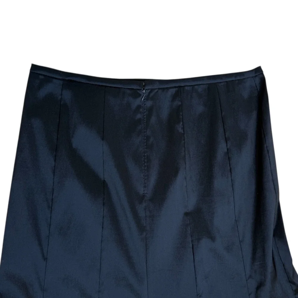 Tadashi Skirt Womens Size 16 Navy Blue Formal Full Length Trumpet Skirt